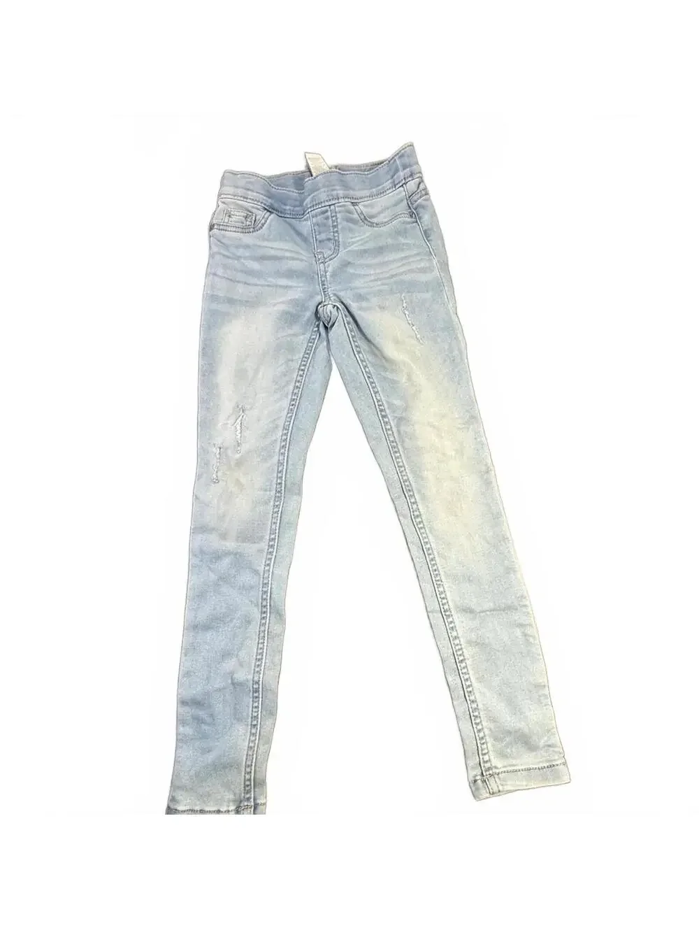 Justice Light Wash Mid Rise Jeggings Stretch Skinny Jeans Size 8 Slim